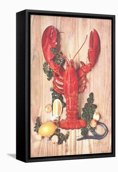 Lobster Tableau-null-Framed Stretched Canvas