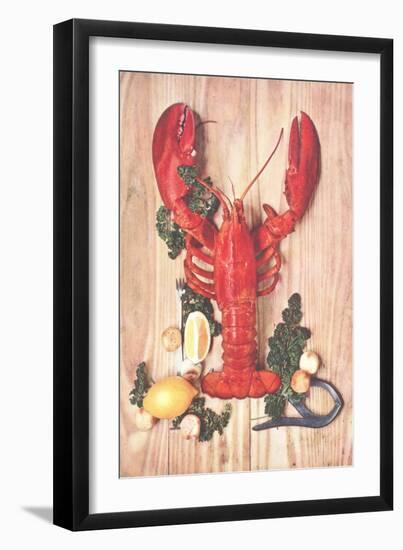 Lobster Tableau-null-Framed Art Print