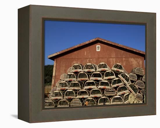 Lobster Traps, Cape Breton, Canada, North America-Alison Wright-Framed Premier Image Canvas