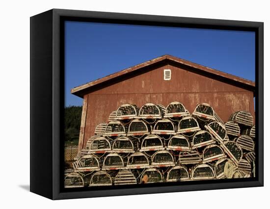Lobster Traps, Cape Breton, Canada, North America-Alison Wright-Framed Premier Image Canvas