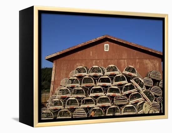 Lobster Traps, Cape Breton, Canada, North America-Alison Wright-Framed Premier Image Canvas