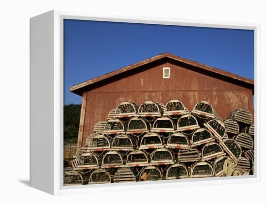 Lobster Traps, Cape Breton, Canada, North America-Alison Wright-Framed Premier Image Canvas