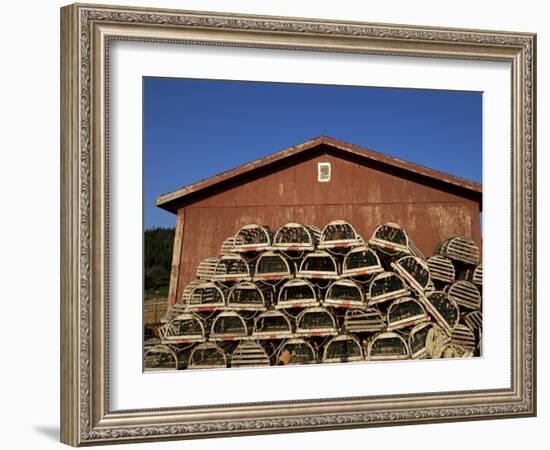 Lobster Traps, Cape Breton, Canada, North America-Alison Wright-Framed Photographic Print