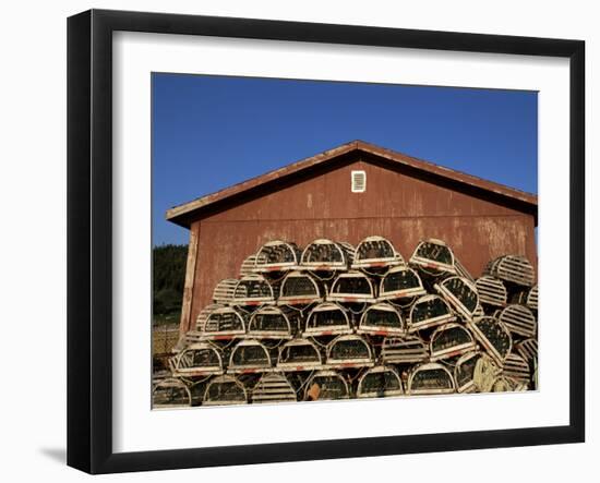 Lobster Traps, Cape Breton, Canada, North America-Alison Wright-Framed Photographic Print