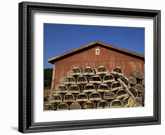 Lobster Traps, Cape Breton, Canada, North America-Alison Wright-Framed Photographic Print