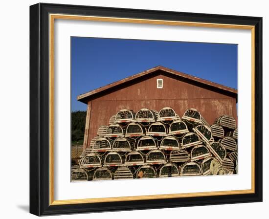 Lobster Traps, Cape Breton, Canada, North America-Alison Wright-Framed Photographic Print