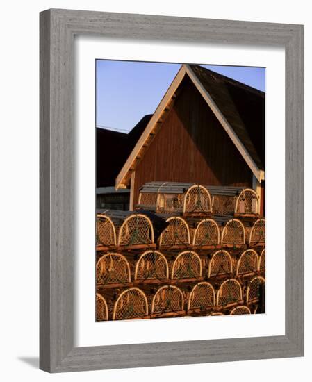 Lobster Traps in Rustico Harbour, Prince Edward Island, Canada, North America-Alison Wright-Framed Photographic Print