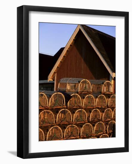 Lobster Traps in Rustico Harbour, Prince Edward Island, Canada, North America-Alison Wright-Framed Photographic Print