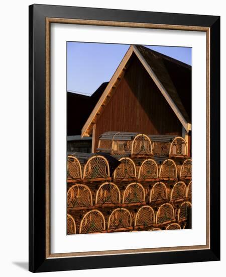 Lobster Traps in Rustico Harbour, Prince Edward Island, Canada, North America-Alison Wright-Framed Photographic Print