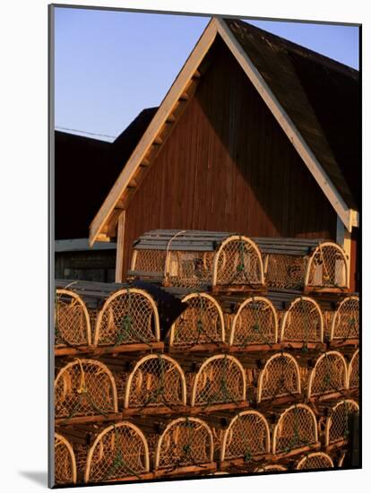 Lobster Traps in Rustico Harbour, Prince Edward Island, Canada, North America-Alison Wright-Mounted Photographic Print