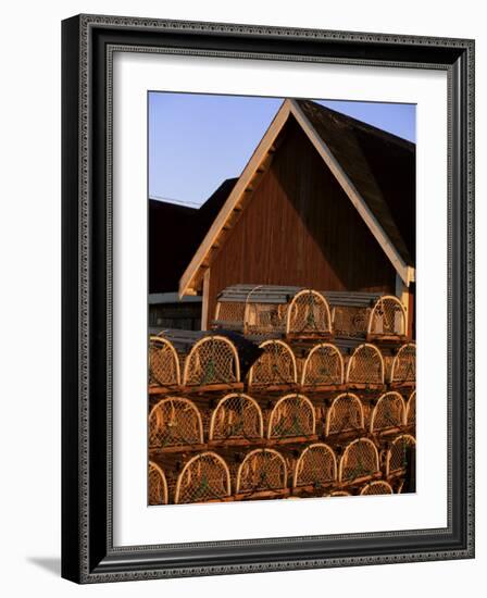 Lobster Traps in Rustico Harbour, Prince Edward Island, Canada, North America-Alison Wright-Framed Photographic Print