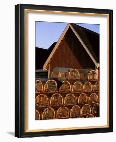 Lobster Traps in Rustico Harbour, Prince Edward Island, Canada, North America-Alison Wright-Framed Photographic Print