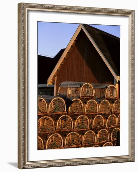 Lobster Traps in Rustico Harbour, Prince Edward Island, Canada, North America-Alison Wright-Framed Photographic Print