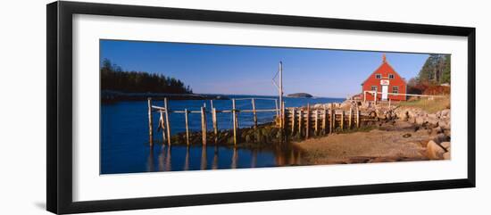 Lobster Village in Autumn, Stonington, Maine-null-Framed Photographic Print