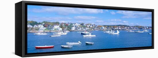 Lobster Village, Northeast Harbor of Mount Desert Island, Maine-null-Framed Stretched Canvas