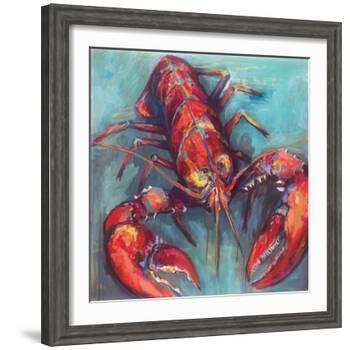 Lobster-Jeanette Vertentes-Framed Art Print