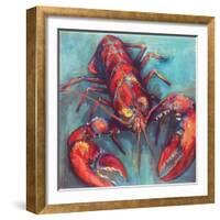 Lobster-Jeanette Vertentes-Framed Art Print