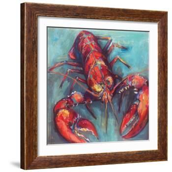 Lobster-Jeanette Vertentes-Framed Art Print