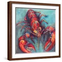 Lobster-Jeanette Vertentes-Framed Art Print
