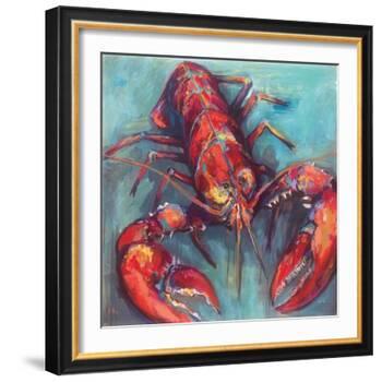 Lobster-Jeanette Vertentes-Framed Art Print