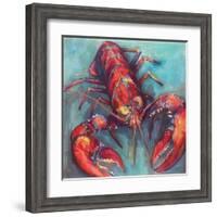 Lobster-Jeanette Vertentes-Framed Art Print