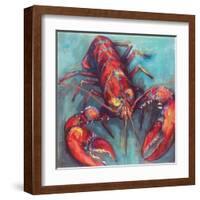 Lobster-Jeanette Vertentes-Framed Art Print