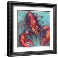 Lobster-Jeanette Vertentes-Framed Art Print
