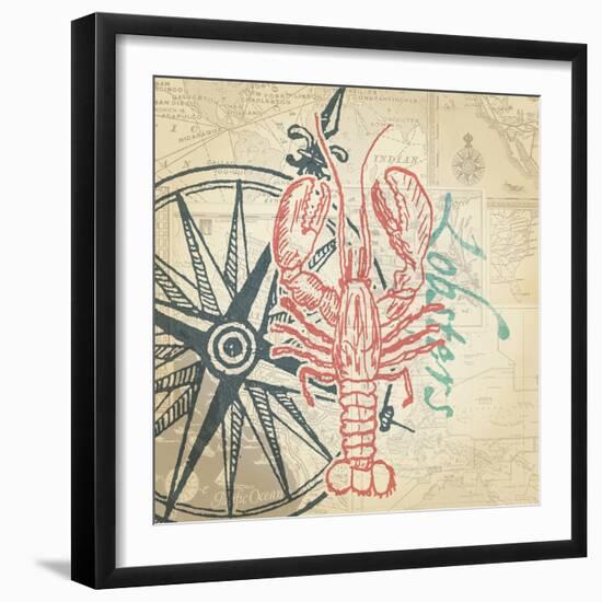 Lobster-The Saturday Evening Post-Framed Giclee Print