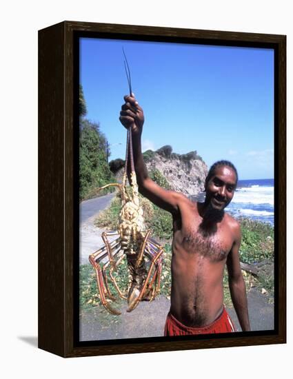 Lobsterman at Grants Bay, St. Vincent and the Grenadines-Bill Bachmann-Framed Premier Image Canvas