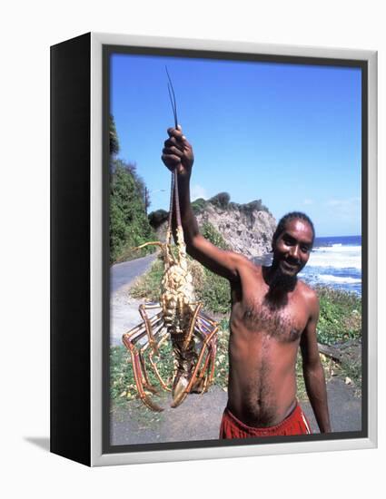 Lobsterman at Grants Bay, St. Vincent and the Grenadines-Bill Bachmann-Framed Premier Image Canvas
