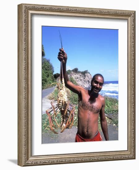 Lobsterman at Grants Bay, St. Vincent and the Grenadines-Bill Bachmann-Framed Photographic Print