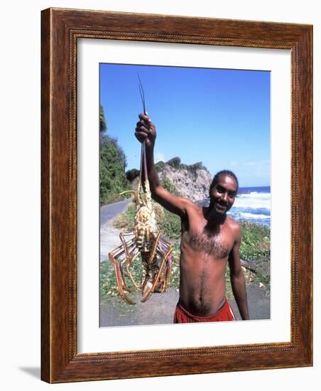 Lobsterman at Grants Bay, St. Vincent and the Grenadines-Bill Bachmann-Framed Photographic Print