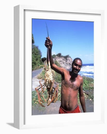 Lobsterman at Grants Bay, St. Vincent and the Grenadines-Bill Bachmann-Framed Photographic Print
