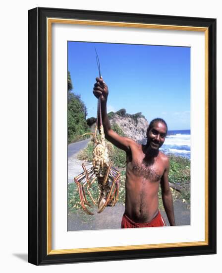 Lobsterman at Grants Bay, St. Vincent and the Grenadines-Bill Bachmann-Framed Photographic Print