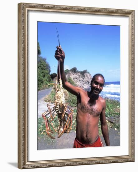 Lobsterman at Grants Bay, St. Vincent and the Grenadines-Bill Bachmann-Framed Photographic Print