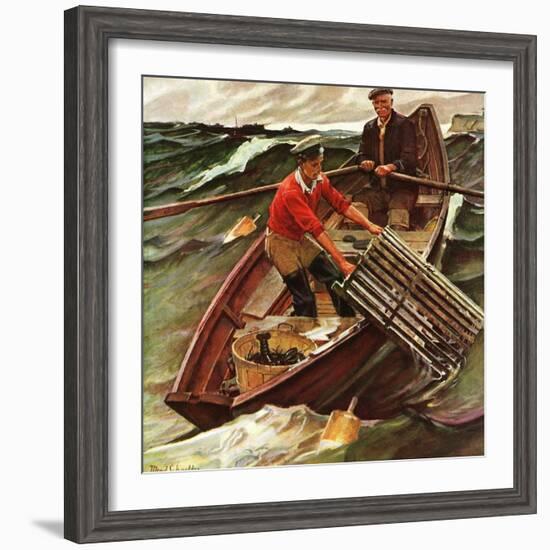 "Lobstermen," March 9, 1946-Mead Schaeffer-Framed Giclee Print