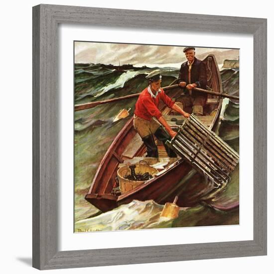 "Lobstermen," March 9, 1946-Mead Schaeffer-Framed Giclee Print