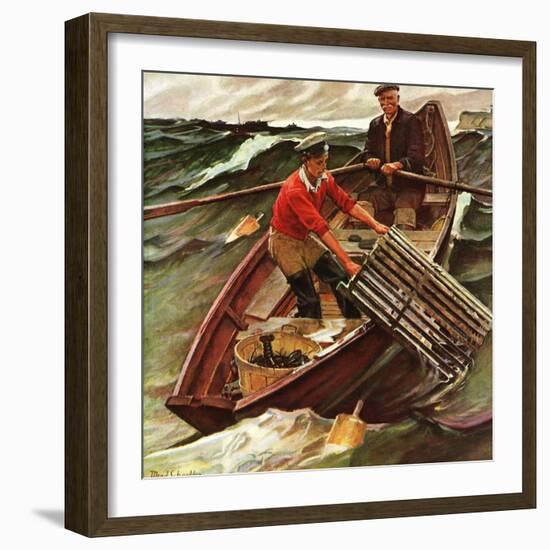 "Lobstermen," March 9, 1946-Mead Schaeffer-Framed Giclee Print