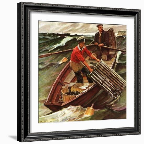 "Lobstermen," March 9, 1946-Mead Schaeffer-Framed Giclee Print