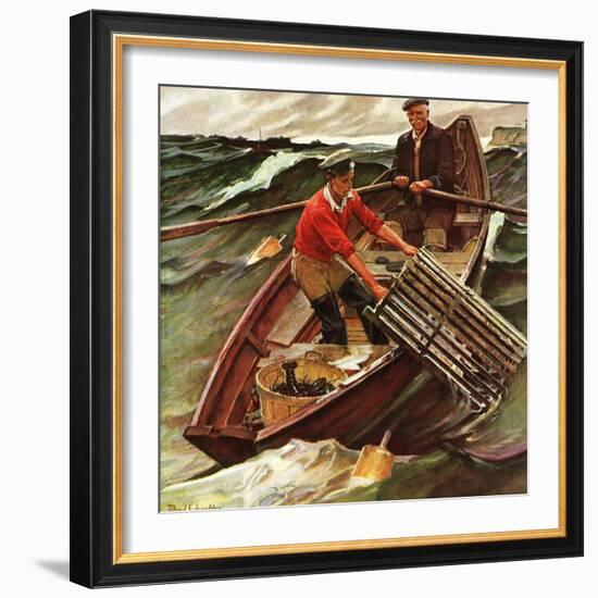 "Lobstermen," March 9, 1946-Mead Schaeffer-Framed Giclee Print