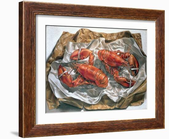 Lobsters, 1981-Sandra Lawrence-Framed Giclee Print