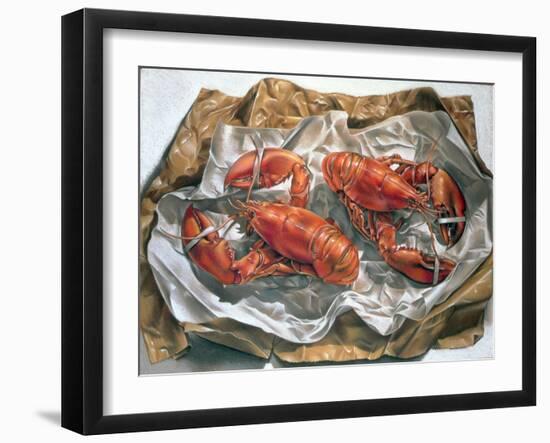 Lobsters, 1981-Sandra Lawrence-Framed Giclee Print