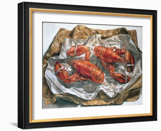 Lobsters, 1981-Sandra Lawrence-Framed Giclee Print