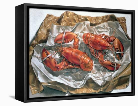 Lobsters, 1981-Sandra Lawrence-Framed Premier Image Canvas