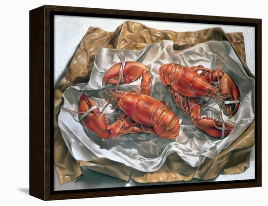 Lobsters, 1981-Sandra Lawrence-Framed Premier Image Canvas