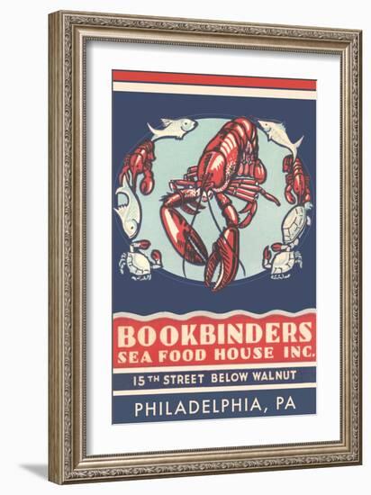 Lobsters Advertisement-null-Framed Art Print
