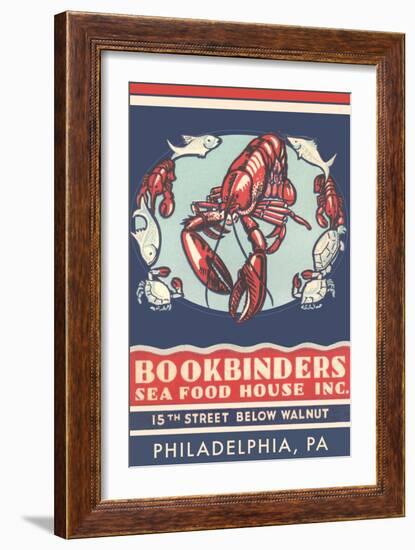 Lobsters Advertisement-null-Framed Art Print