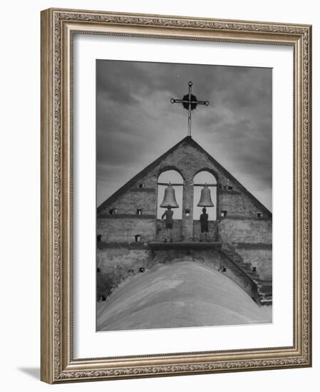 Local Boys Ringing the Church Bells-Gordon Parks-Framed Photographic Print