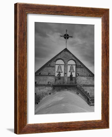 Local Boys Ringing the Church Bells-Gordon Parks-Framed Photographic Print