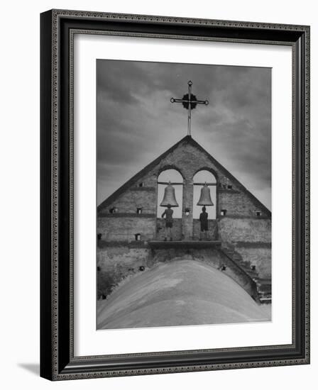 Local Boys Ringing the Church Bells-Gordon Parks-Framed Photographic Print